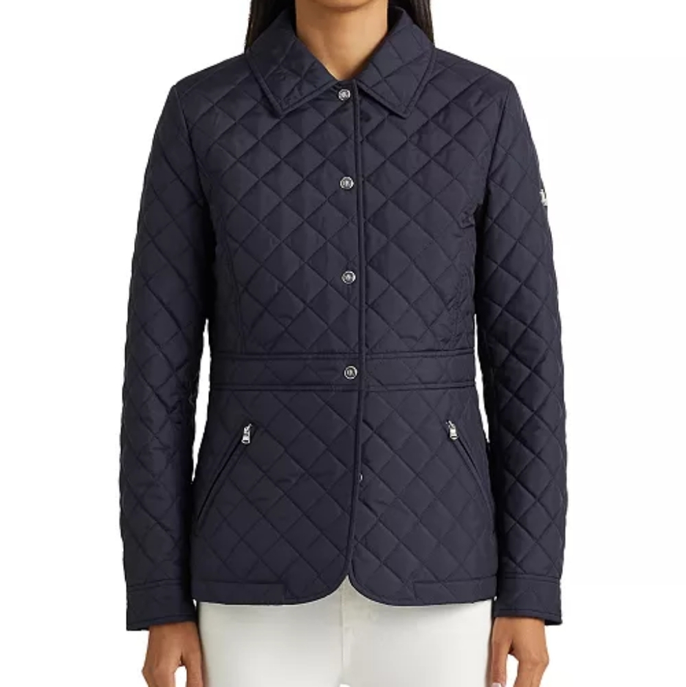 Lauren Ralph Lauren Quilted Peplum Coat